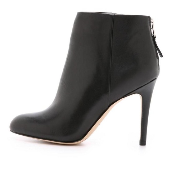 Sam Edelman Shoes - Sam Edelman Black Leather Heels Booties Size 10